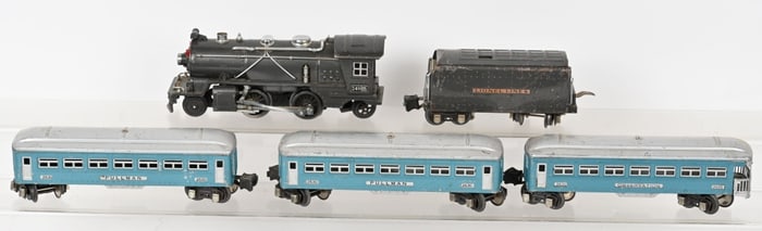 LIONEL 249 LOCOMOTIVE & TENDER w/ PULLMAN CARS