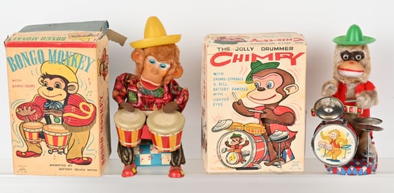 JAPAN BATTERY OP CHIMPY & BONGO MONKEY