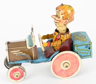 MARX TIN WINDUP MORTIMER SNERD CRAZY CAR