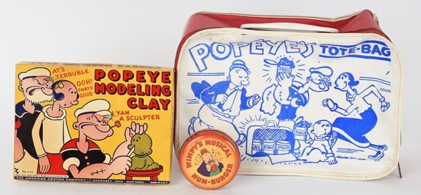 3- VINTAGE POPEYE TOYS