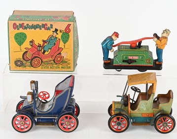 3- JAPAN TIN WINDUP TOYS, 1 BOXED