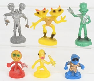 6- 1958 JH MILLER SPACE ALIEN FIGURES