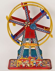 OHIO ART TIN WINDUP FERRIS WHEELS