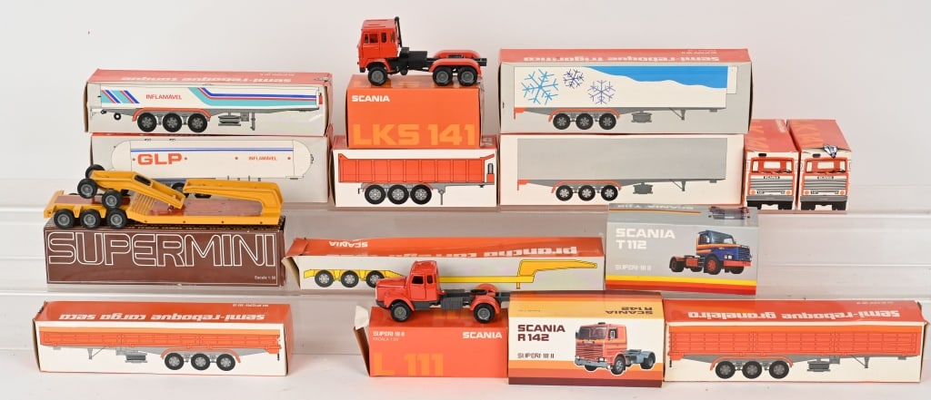 5- ARPRA SUPERMINI SEMI TRUCKS & 9 TRAIULERS MIB (1 of 4)