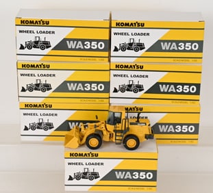 7- KOMATSU 1:50 WA350 WHEEL LOADER MIB