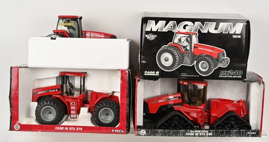 3- ERTL 1:16 CASE IH TRACTORS MIB