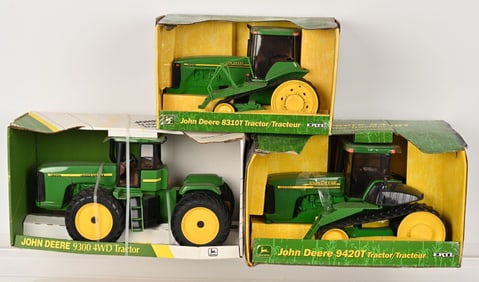 3- ERTL 1:16 JOHN DEERE TRACTORD MIB