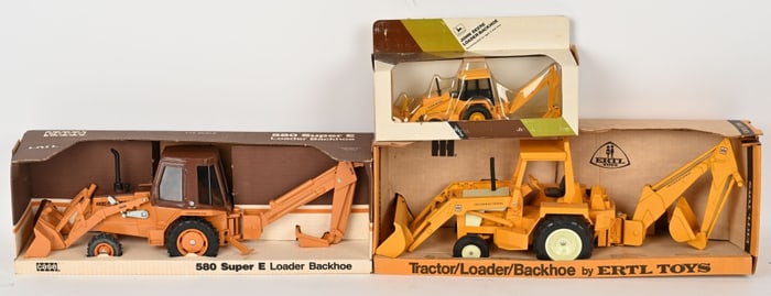 3- ERTL BACKHOE LOADER MIB