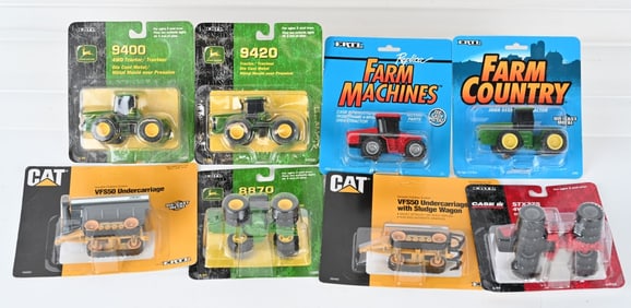 40- ERTL DIECAST TRACTORS & MORE ON CARDS