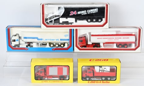 5- LOUIS SURBER 1:43 DIECAST TRUCKS MIB