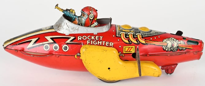 MARX TIN WINDUP SPACE ROCKET FIGHTER