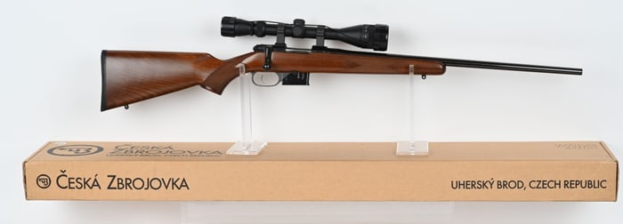 CZ 527 BOLT ACTION RIFLE IN .222 REM w/ SCOPE