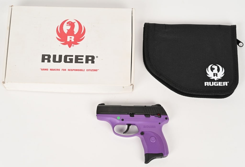 RUGER LC9 SEMI-AUTO PISTOL WITH BOX: SERIAL NUMBER: 325-34889. BARREL: 3". CALIBER: 9mm. MANUFACTURED: This pistol Comes with 3-dot sight system, windage adjustable sight and fixed front sight, 7 round magazine with finger grip extension