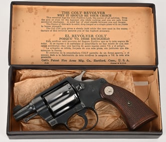COLT DETECTIVE SPECIAL SNUB NOSE REVOLVER WITH BOX