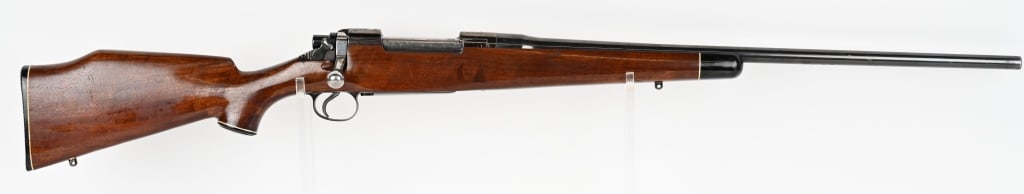 WINCHESTER MODEL 1917 CUSTOM SPORTER 30-06: SERIAL NUMBER: 493859 BARREL: 24" CALIBER: 30-06 SPRG. MANUFACTURED: 1917 -1945 Metal is blue finish steel with no sights and polished bolt with 5 round internal magazine. Stock is custom walnut with 