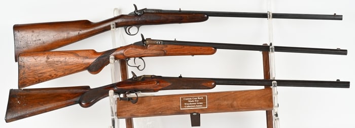 3- FLOBERT .22 "PARLOR" RIFLES