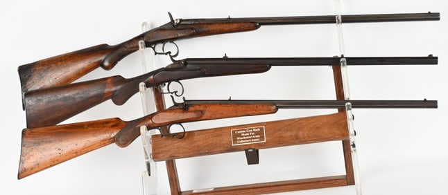3- FLOBERT .22 "PARLOR" RIFLES