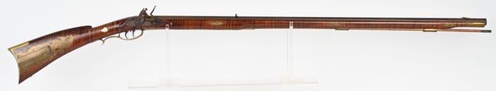 C. KEMPER .45 CAL FLINTLOCK KENTUCKY LONG RIFLE