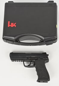 FINE HK 45 SEMI AUTOMATIC PISTOL WITH CASE