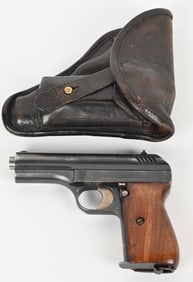 CZ MODEL 28 POLICE MARKED WW2 SEMI AUTO 380 AUTO