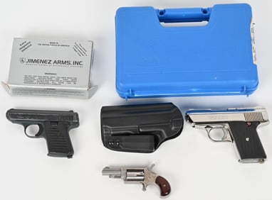 LOT OF (3) POCKET PISTOLS / REVOLVER