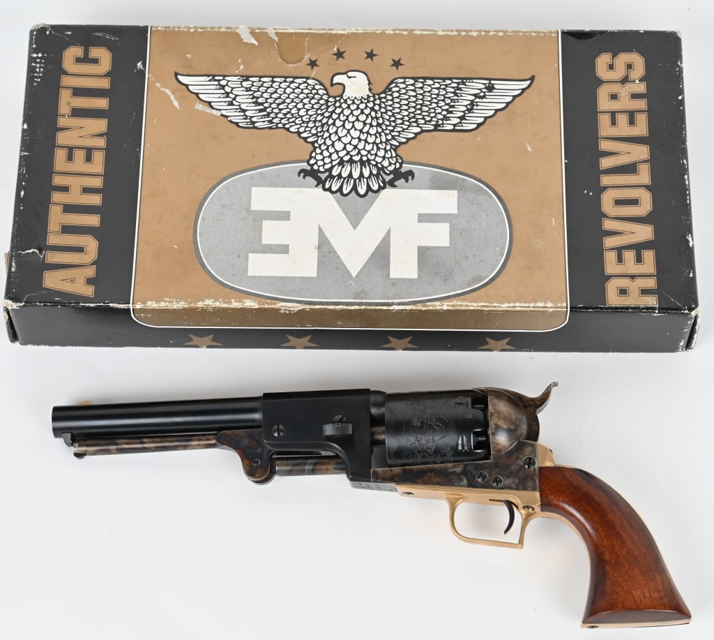 ARMI SAN MARCO 1849 2ND MOD DRAGOON: SERIAL NUMBER: 59410. BARREL: 7 ½". CALIBER: 44. The Armi San Marco 1849 Dragoon is a replica of the original Colt Dragoon revolver, a .44 caliber percussion revolver produced in the late 1840s