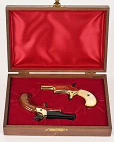 CASED PAIR OF COLT DERRINGER CONSECUTIVE SERIALS