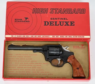 HIGH STANDARD SENTINEL DELUXE REVOLVER BOXED