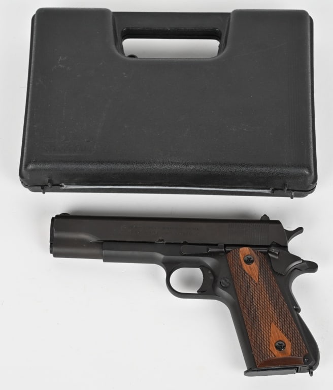 MOVIE PROP REPLICA US ARMED FORCES AUTOMATIC PISTL: SERIAL NUMBER: C13578. BARREL: 5". CALIBER: 45 ACP. This is a great Model Prop Pistol. U.S. Armed Forces Automatic Pistol. 1911A1 X5898 .45 Cal. Great piece. Very well designed. Very accurate action a