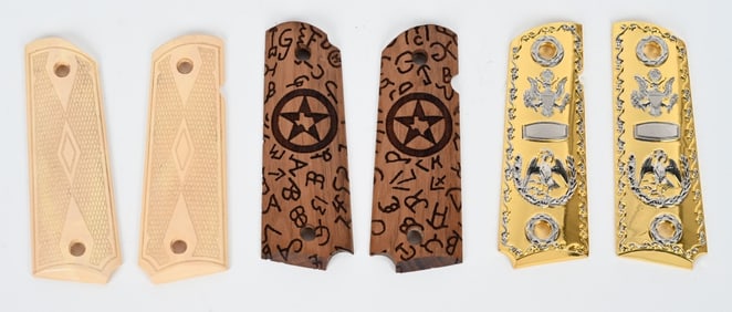 LOT OF 3: VARIOUS 1911 GRIP SETS