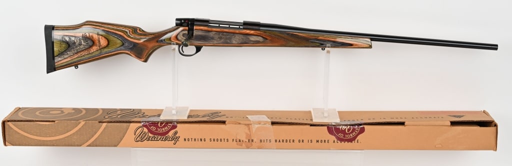 WEATHERBY VANGUARD WHITETAILS UNLIMITED 25TH ANNIV: SERIAL NUMBER: VS228093. BARREL: 25". CALIBER: 7MM REM. MANUFACTURED: 2007. This Weatherby Vanguard Whitetail Unlimited 1982-2007 rifle is 95th out of 150. It features a laser engraved deer wildlife s