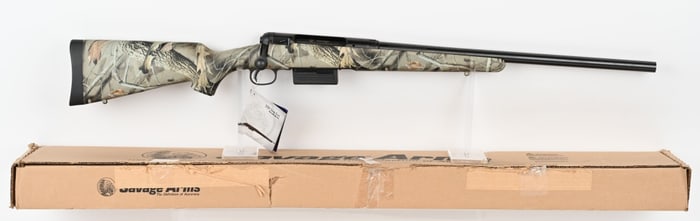 SAVAGE MODEL 220 CAMO SLUG GUN W/ BOX