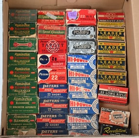OVER 1790 ROUNDS OF VINTAGE 22 CAL AMMUNITION