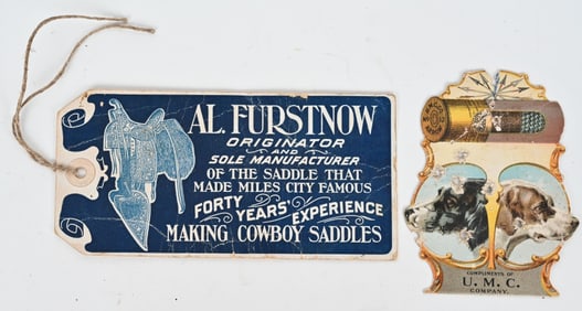 RARE LOT (2) HANG TAGS INSERTS UMC & FURSTNOW