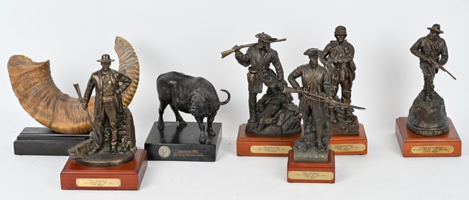 SIX FRIENDS OF THE NRA SCULPTURES BY RICK TERRY