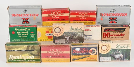 LOT OF VINTAGE AND MODERN AMMUNITION