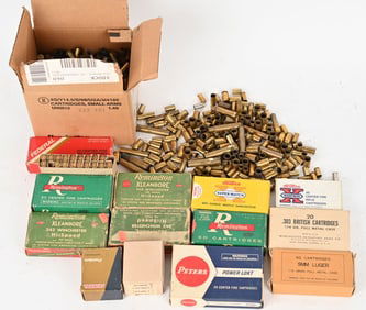 LOT OF ASSORTED CALIBER USED BRASS