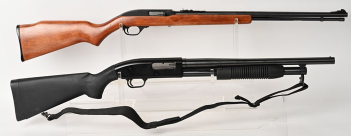 MARLIN MODEL 60 AND MOSSBERG MAVERICK SHOTGUN