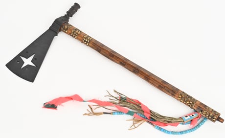 Ghost Dance Morning Star Cutout Pipe Tomahawk
