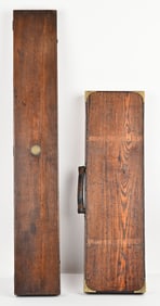LOT OF (2) OLD TIMEY GUN CASES