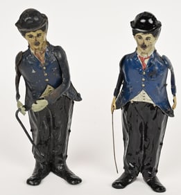 2- B&R TIN WINDUP CHARLIE CHAPLIN WALKERS