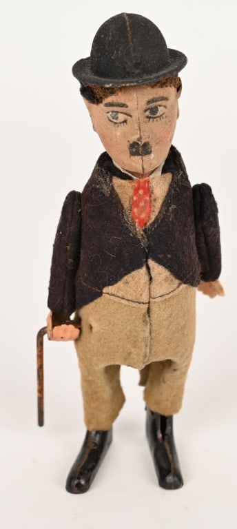 SCHUCO WINDUP CHARLIE CHAPLIN: Made in Germany. All original and works. 6 1/2" Excellent