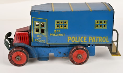 MARX TIN WINDUP MACK POLICE PATROL TRUCK
