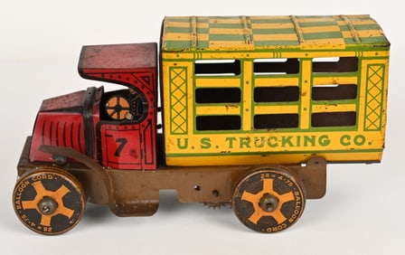 MARX TIN WINDUP MACK US TRUCKING CO TRUCK