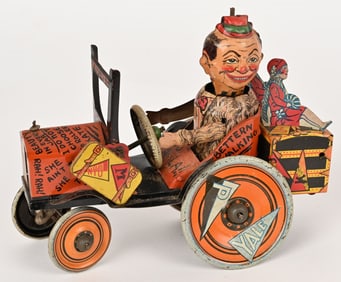 MARX TIN WINDUP COLLEGE WHOOPIE CAR