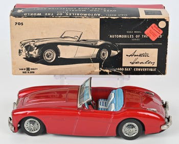 BANDAI TIN FRICTION AUSTON HEALEY w/ BOX