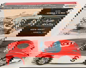 BANDAI TIN FRICTION AUSTIN HEALEY w/ BOX