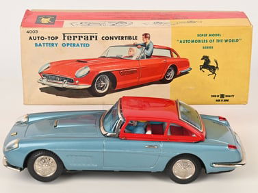 BANDAI BATTERY OP FERRARI CONVERTIBLE w/ BOX