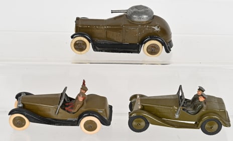 BRITAINS STAFF CARS & ARMOURED CAR