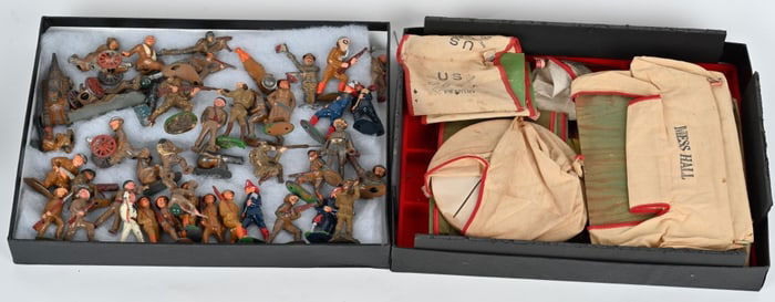 LOT OF LEAD SOLDIERS, TENTS, & MORE